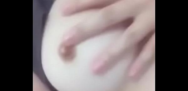  18 Years old baby boobs sucking plying with dildo